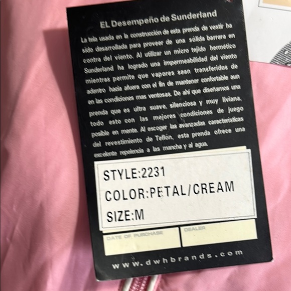 Sunderland of Scotland Pink Women's Windbreaker Jacket Medium NWT - Picture 2 of 12